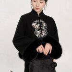 Chinese Patterned Winter Coat for Women – Elegant Daily Oriental Outerwear