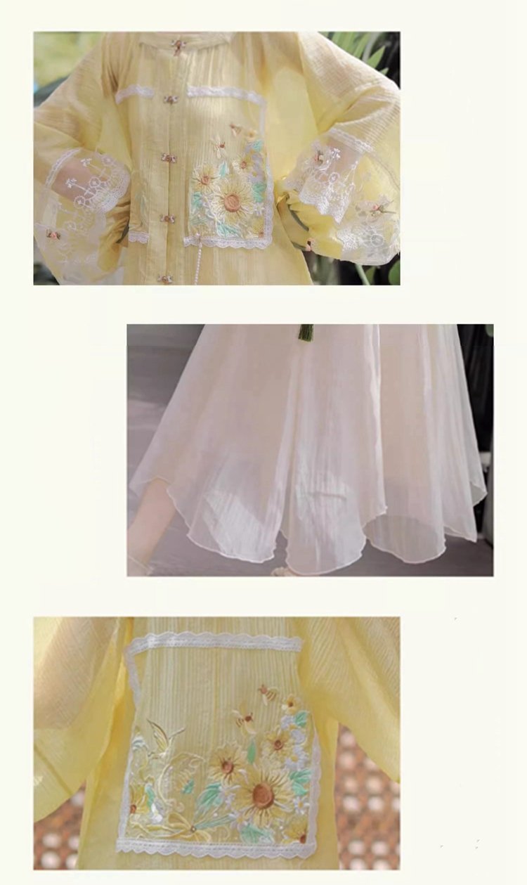 Chinese Style Dress Retro Summer Dress Female
