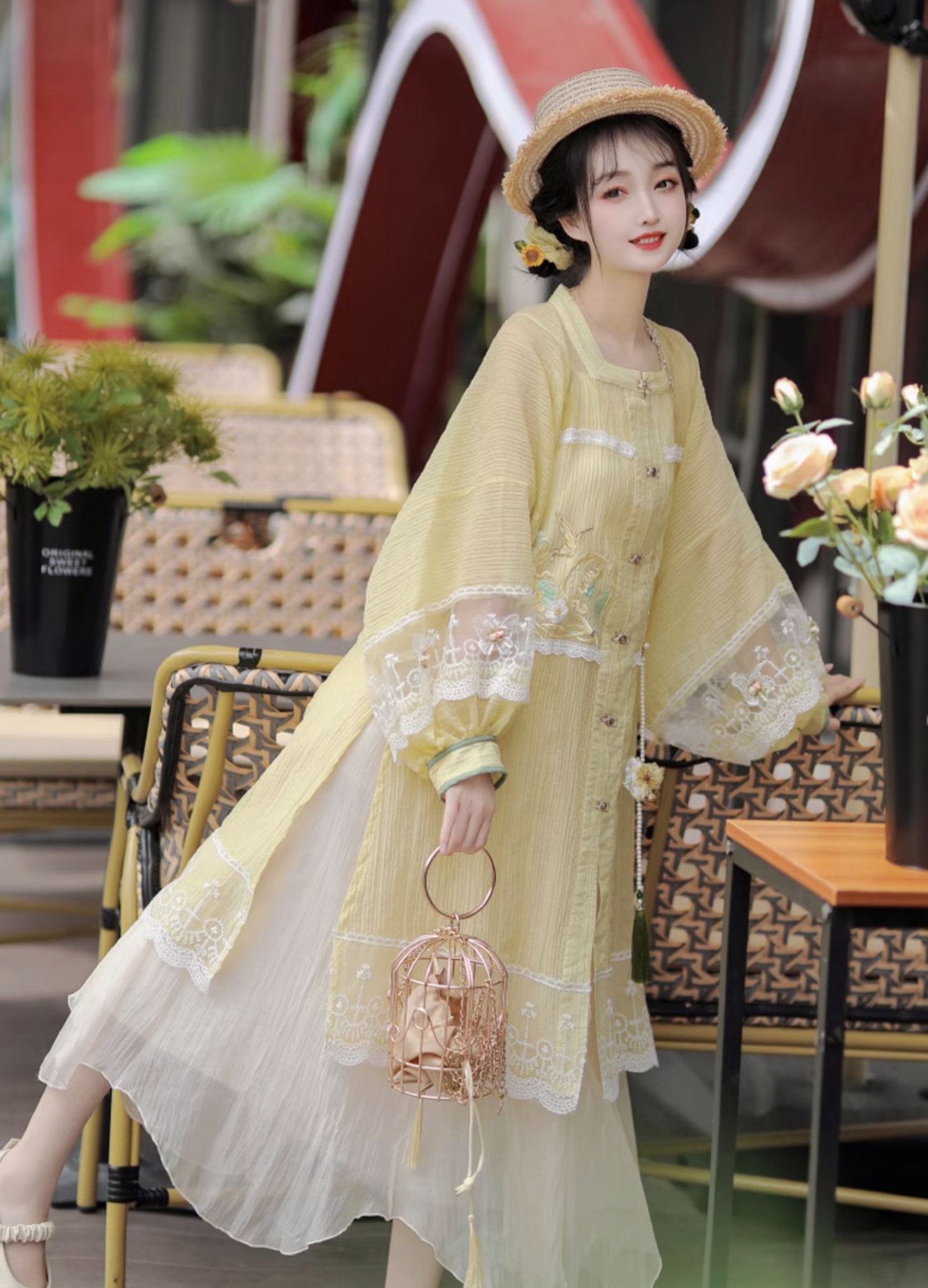 Chinese Style Dress Retro Summer Dress Female