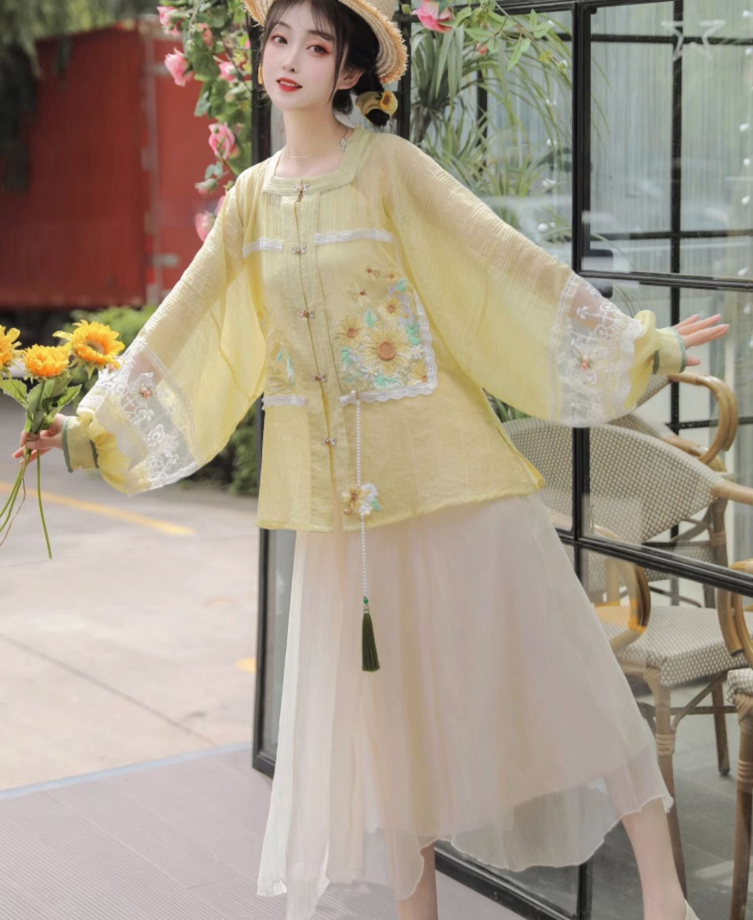 Chinese Style Dress Retro Summer Dress Female