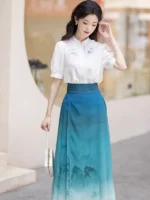 Chinese Style Casual Hanfu Dress Elegant Women Dress - Image 2