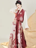 Fashion Hanfu Chinese Modern Hanfu Dress Red Hanfu Dress