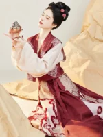 Fashion Hanfu Chinese Modern Hanfu Dress Red Hanfu Dress - Image 2
