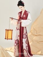 Fashion Hanfu Chinese Modern Hanfu Dress Red Hanfu Dress - Image 3