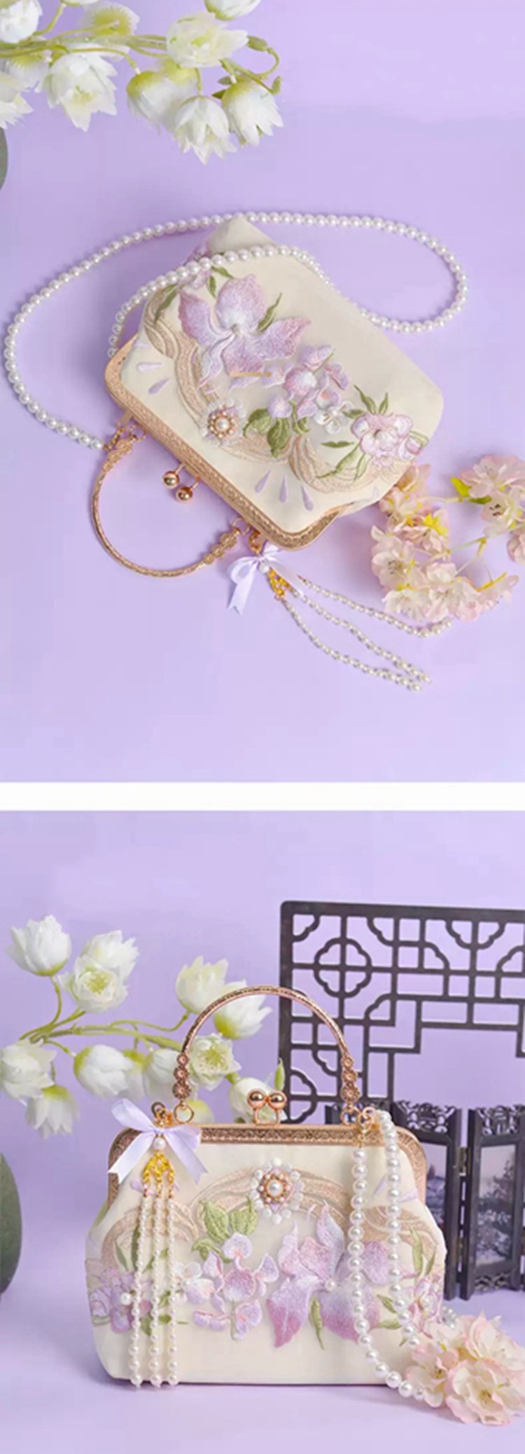 Chinese Style Embroidered Handbags