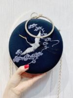 Chinese Style Embroidery Circular Bag Women - Image 3