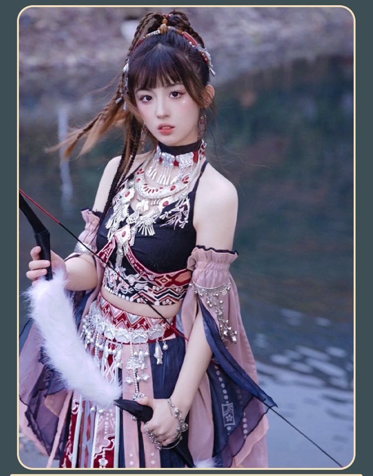 Chinese Style Hanfu Dance Dress Black
