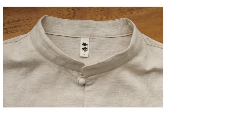 Chinese Style Linen Button-Down Shirt
