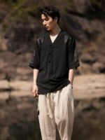 Elegant Chinese-Style Men’s Shirt Embrace Tradition with Style - Image 2