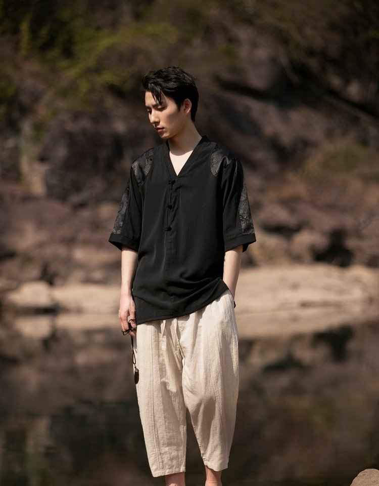 Chinese-Style Men's Shirt