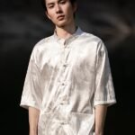 Stylish Chinese-Style Printed Shirt Retro Tang Shirt Men