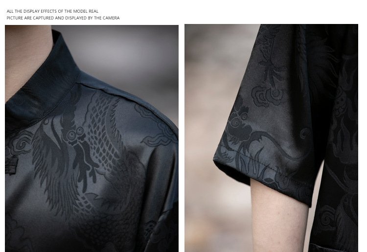 Stylish Chinese-Style Printed Shirt