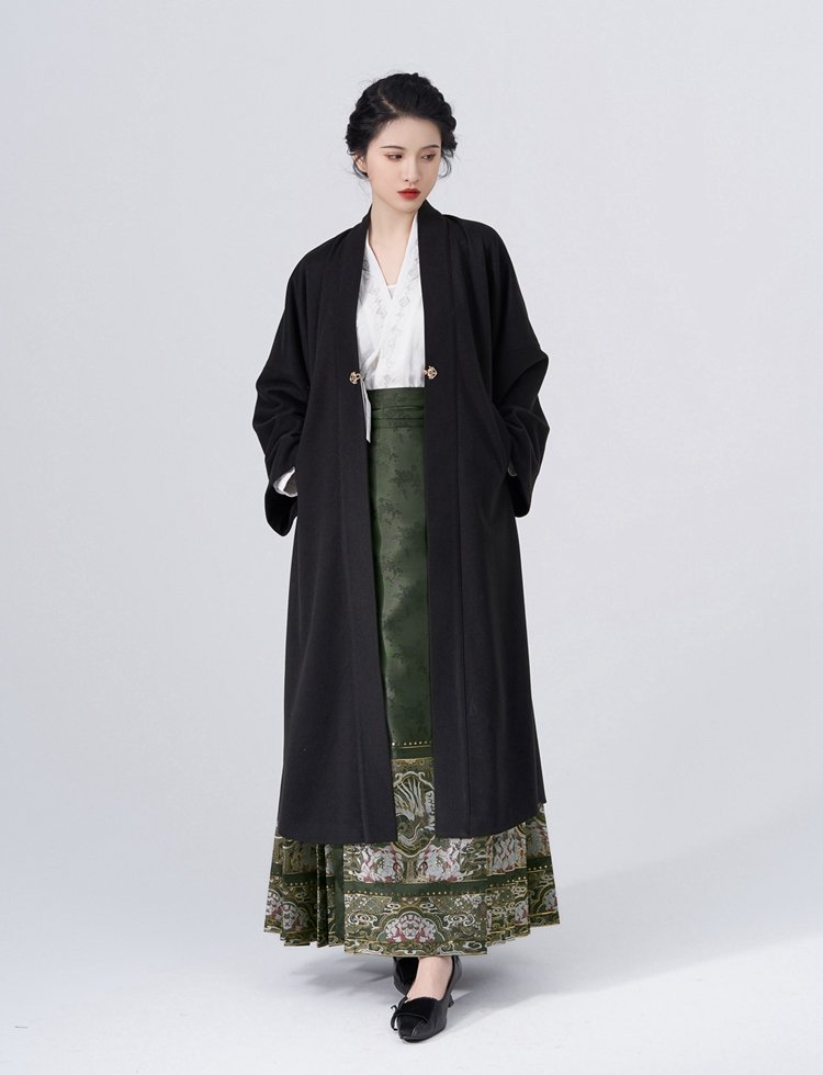 Chinese Style Trench Coat Hanfu Cloak Autumn And Winter
