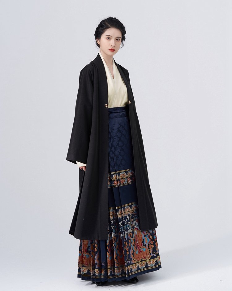 Chinese Style Trench Coat Hanfu Cloak Autumn And Winter