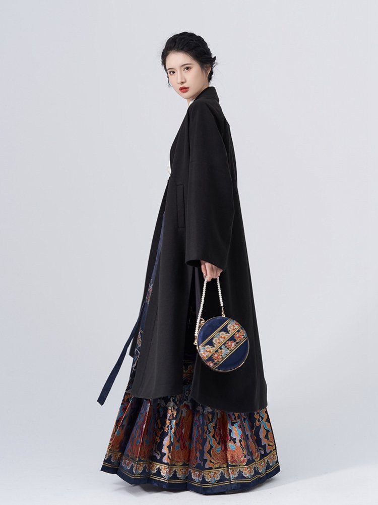 Chinese Style Trench Coat Hanfu Cloak Autumn And Winter
