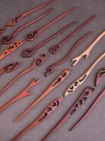 Retro Handmade Wooden Hairpins For Women JL - Image 3