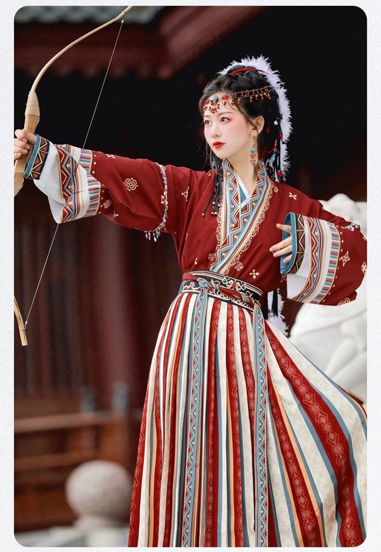 Chinese Traditional Clothing Red Hanfu Winter