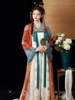 Chinese Traditional Dress Tang Dynasty Dunhuang Hanfu
