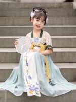 Chinese Traditional Dress For Girl Children’s Hanfu Summer Dress - Image 2