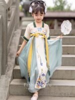 Chinese Traditional Dress For Girl Children’s Hanfu Summer Dress - Image 4