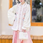 Chinese Traditional Dress Hanfu Plush Short Jacket