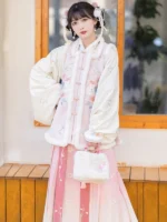 Chinese Traditional Dress Hanfu Plush Short Jacket