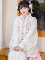 Chinese Traditional Dress Hanfu Plush Short Jacket - Image 2