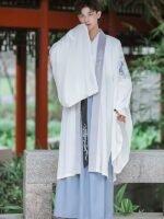 Chinese Traditional Men’s Hanfu Qiyao Ruqun Cosplay