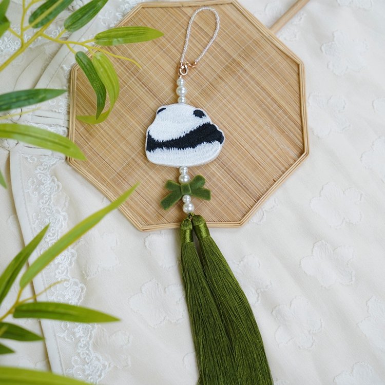 Chinese Waist Pendant Panda Embroidery Accessories