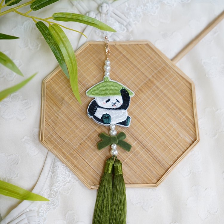 Chinese Waist Pendant Panda Embroidery Accessories