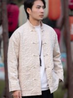Classic Chinese Tang Jacket for Men – Clean Daily Wear Style - Image 7