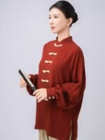Relaxed Tai Chi Clothing – Cotton Linen Kung Fu Top for Women - Image 2