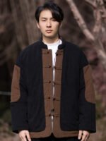 Cotton Padded Chinese Tang Jacket for Men – Autumn Winter Casual Style - Image 3