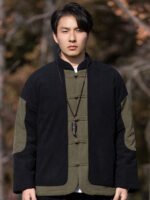 Cotton Padded Chinese Tang Jacket for Men – Autumn Winter Casual Style - Image 5