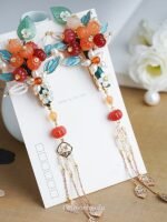 Fashion Hanfu Handmade Hanfu Qipao Hair Accessories Cute Hair Pin With Tassel - Image 3