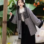 Modern Chinese Winter Outfit for Women Embroidered Hanfu Set