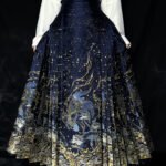 Dreamy Starry Sky Brocade Horse Face Skirt Chinese Skirt