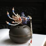 Fashion Hanfu Chinese Hair Hapin Classical Headdress Duckbill Hair Clips With Tassel