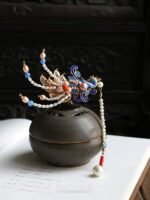 Fashion Hanfu Chinese Hair Hapin Classical Headdress Duckbill Hair Clips With Tassel