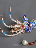 Fashion Hanfu Chinese Hair Hapin Classical Headdress Duckbill Hair Clips With Tassel - Image 2