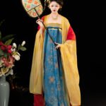Dunhuang Hanfu Dress Set Tang Style Qi Xiong Ruqun