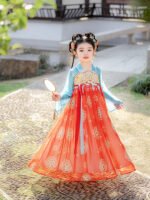 Dunhuang Style Girls Dress Tang-Inspired Chinese Princess Outfit - Image 3