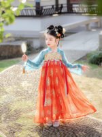 Dunhuang Style Girls Dress Tang-Inspired Chinese Princess Outfit - Image 4