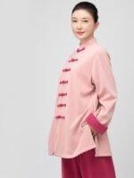 Elegant Tai Chi Outfit for Women – Soft Contrast Flow Meditation Set - Image 3