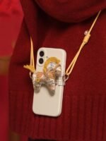 Lucky Horse Embroidered Chinese Sachet Phone Clip – Festival Hanfu Accessory Gift - Image 3