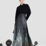 Embroidered Mamian Skirt for Women Ming Style Hanfu Skirt