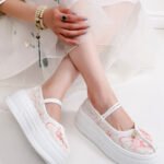 Embroidered Platform Hanfu Shoes | Floral Chinese Mary Jane Style