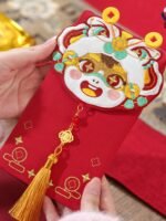 Lucky Horse Embroidered Red Envelope – Creative Fabric Lunar New Year Gift - Image 5