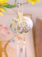 Enchanting Embroidered Sachets Ancient Style Prayer Pendant - Image 3