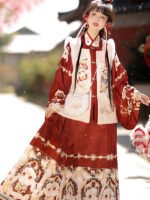 Embroidery Christmas Hanfu Women’s New Year Dress Winter